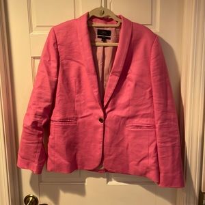 JCrew Pink Linen Blazer